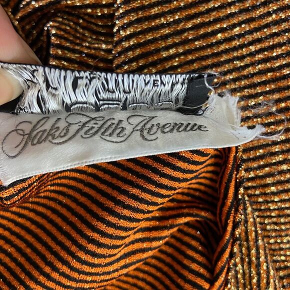 Vintage 70s Disco Maxi Dress Metallic Jacket Set Lester Hayatt Saks Fifth Ave S - Picture 8 of 9